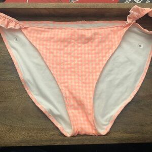 Aerie Orange Gingham Bikini Bottom
